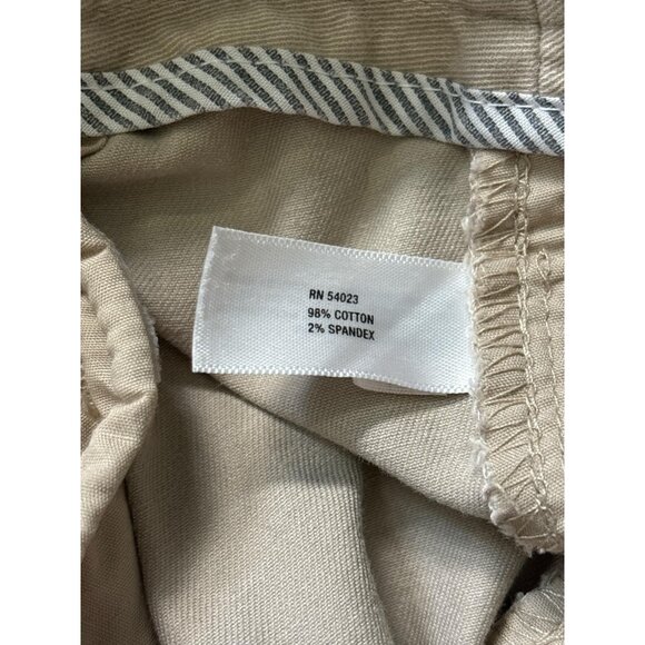 Gap Pants Womens 2 Long Beige Stretch Casual Trouser Flare Chino Corpcore Office - Picture 4 of 9